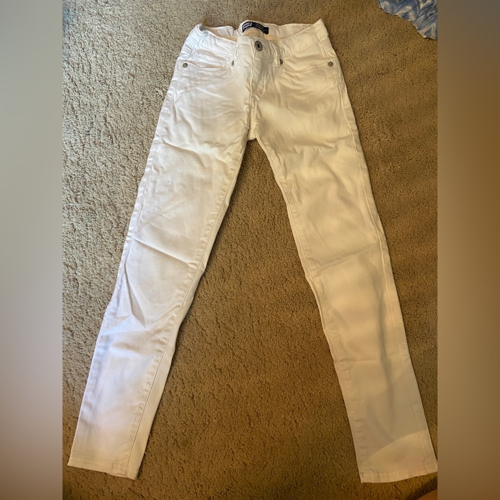 Girls Levi’s White Skinny Jeans